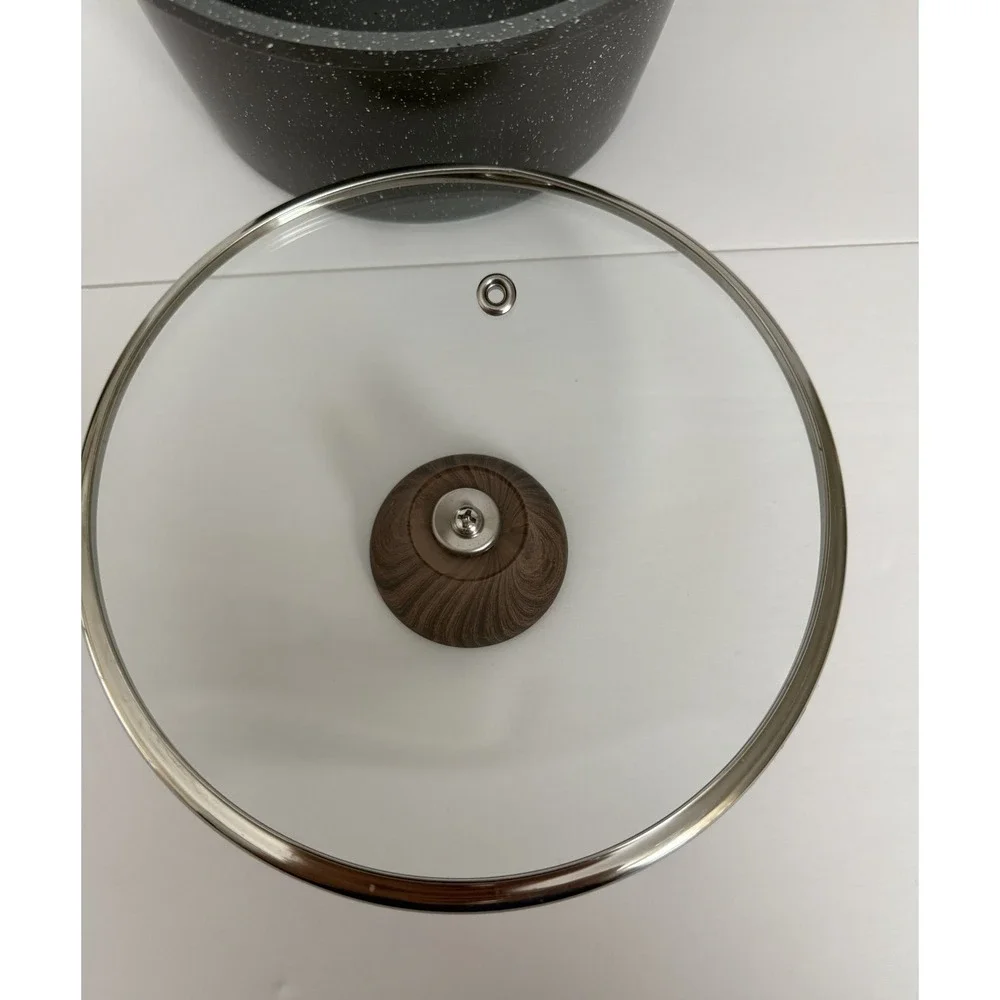 SENSARTE Nonstick Saucepan with Lid, 1.5 Quarts Small Pot with Swiss Granite NEW